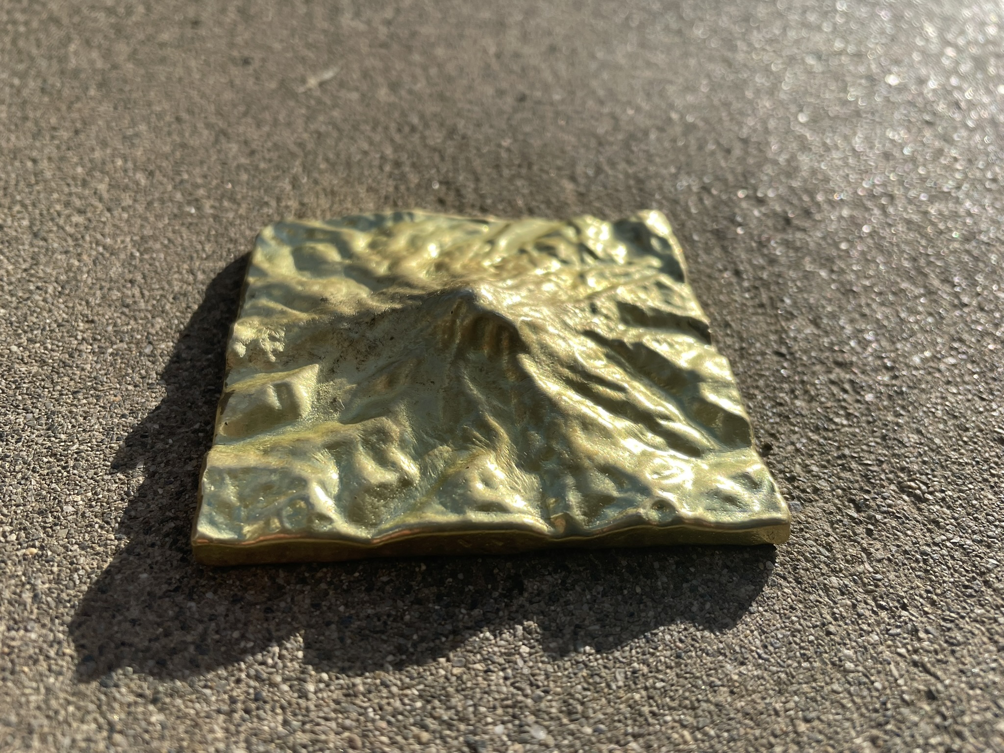 Mount Rainier terrain art piece